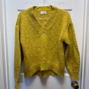 Universal Thread V-Neck Sweater in Mustard